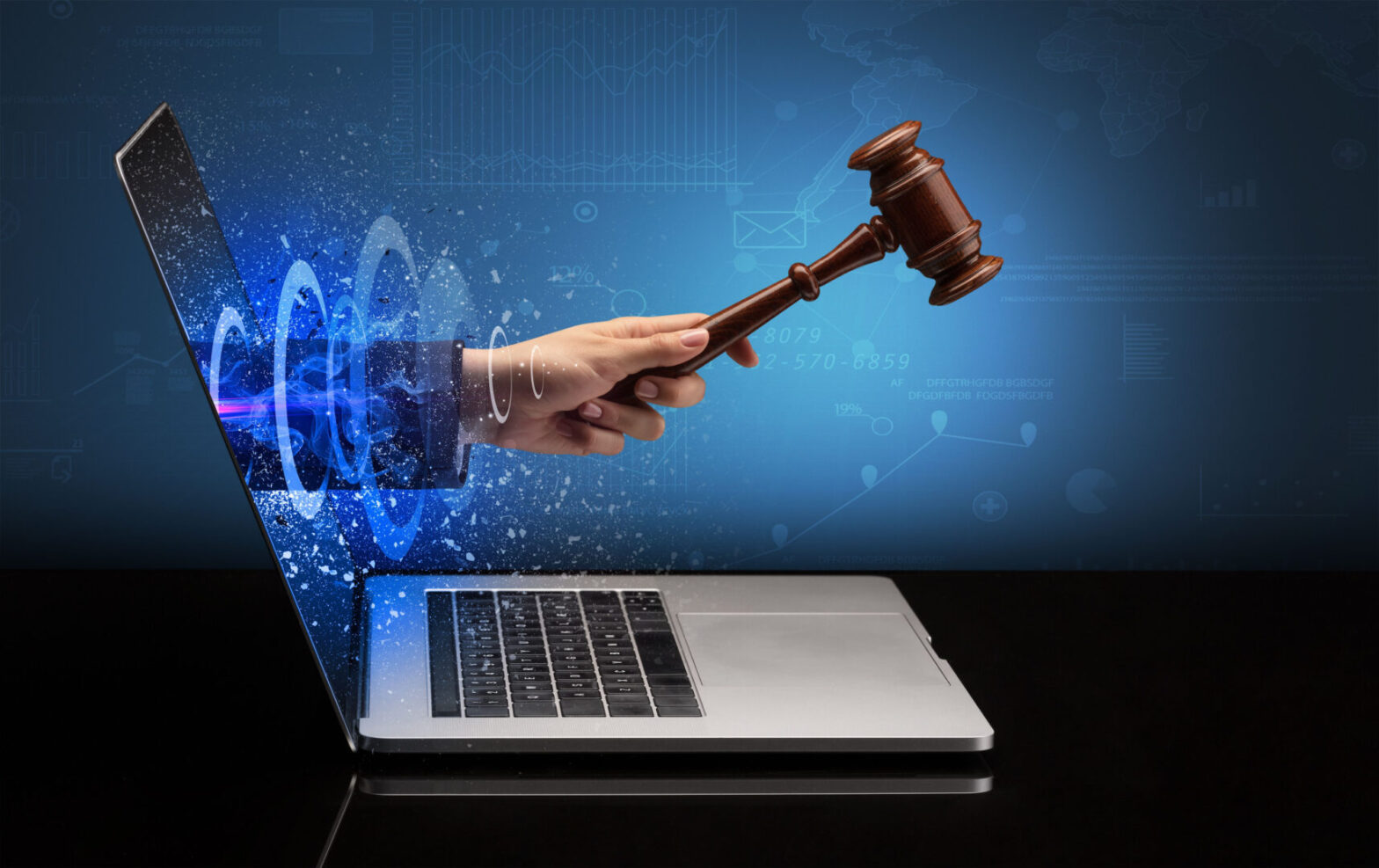 Breach Litigation Gavel Over Computer
